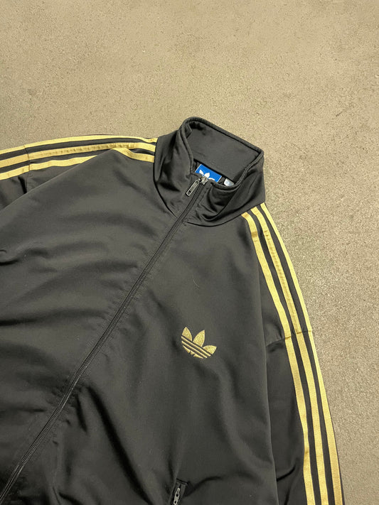 2011 Black Gold Adidas Firebird Track Jacket - XL