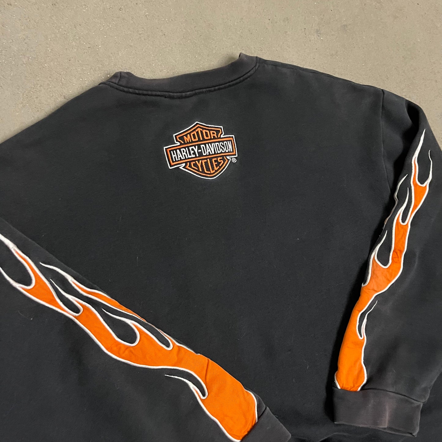 Vintage Black Harley Davidson Sweater - XL