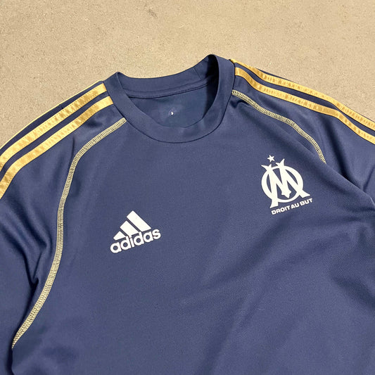 Blue Adidas Olympique Marseille Tee - L