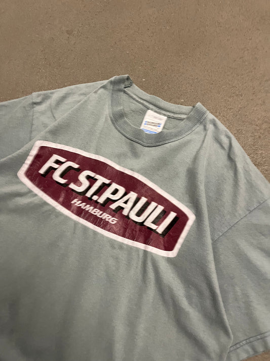 Vintage Light Blue Screenstars St Pauli Tee - L