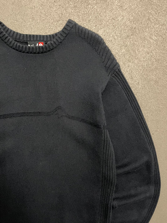 Vintage Y2K Black Quicksilver Knit Sweater - M