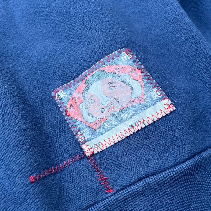 Vintage Blue Evisu Sweater - M