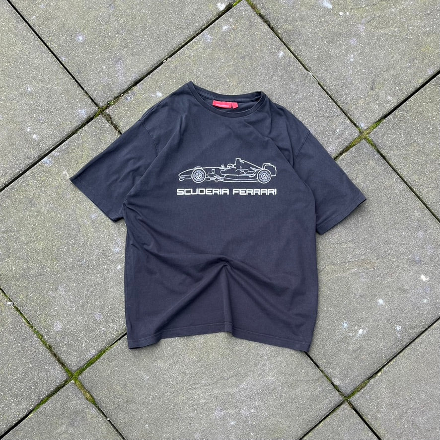 Vintage Black Ferrari Tee - L