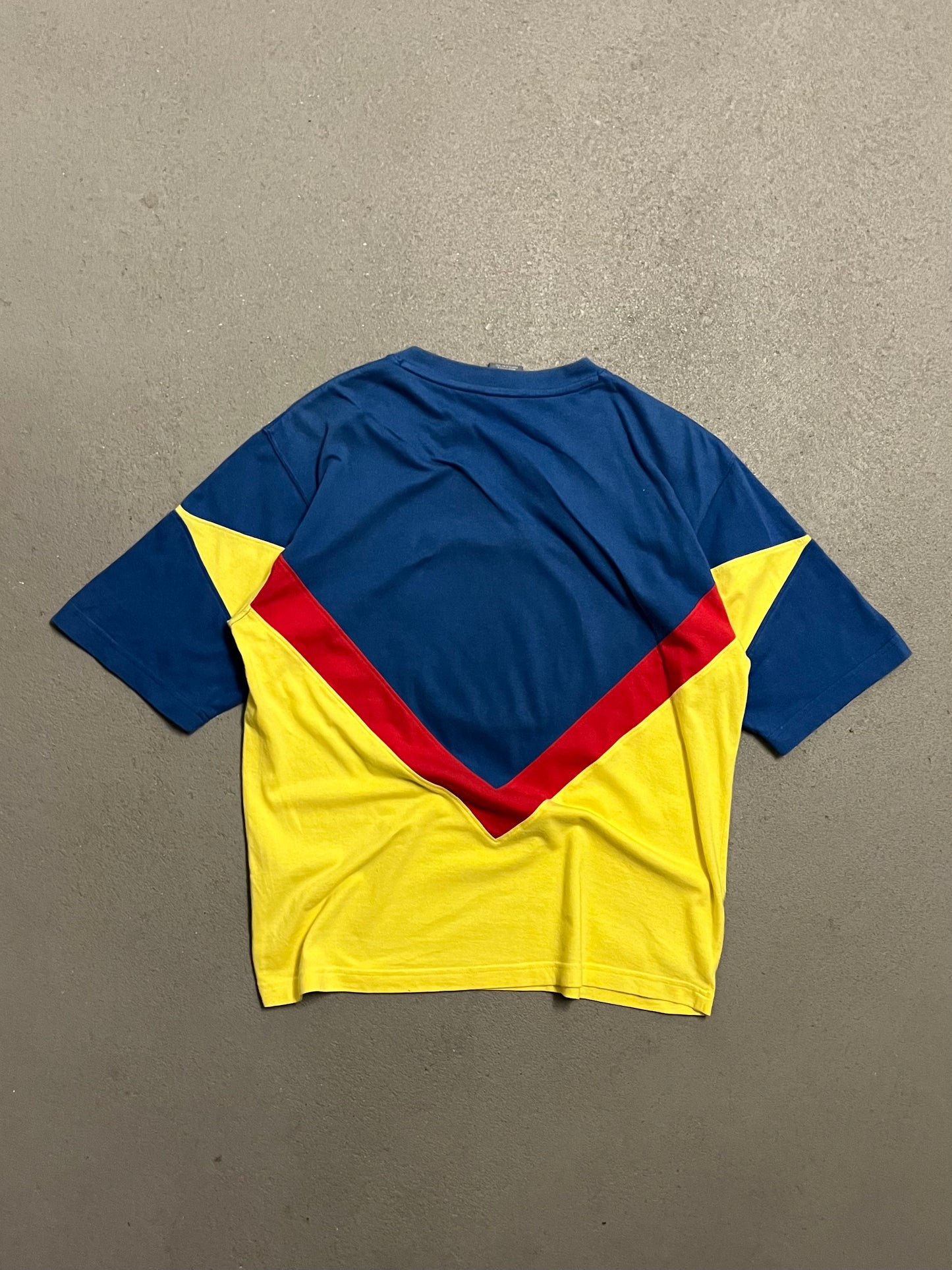 Vintage Y2K Yellow Blue Nike Club America Tee - M