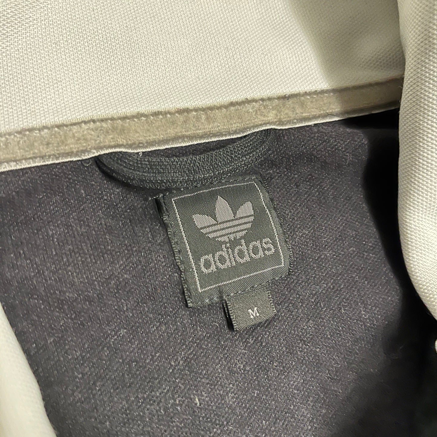 2008 Black White Silver Adidas Beckenbauer Track Jacket - M
