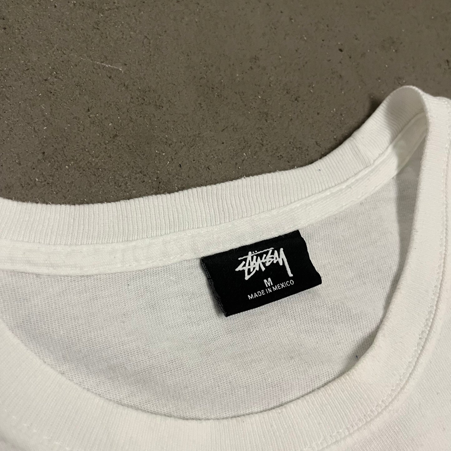White Stüssy Tee - M