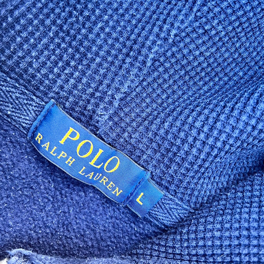 Blue Polo Ralph Lauren Zip Hoodie - L