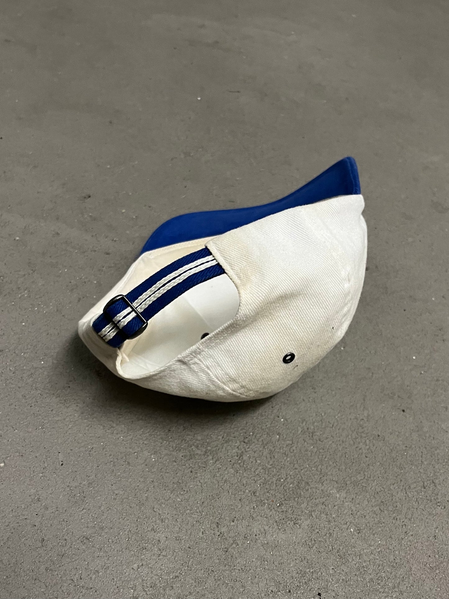 Vintage 90s Off White Blue Nike Brasil Cap