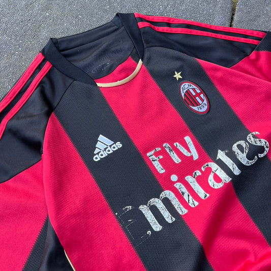 2010 Black Red Adidas AC Milan Kit - L