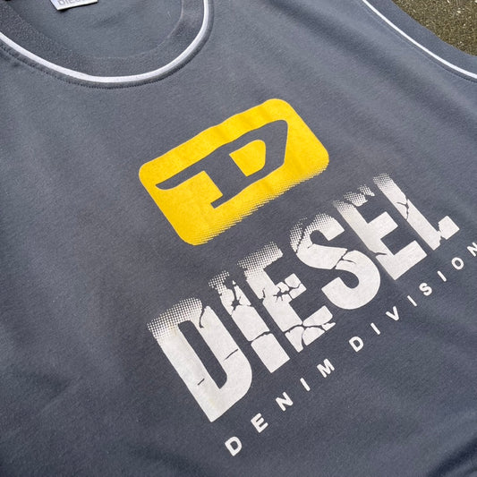 Vintage Grey Diesel Tank Top - L