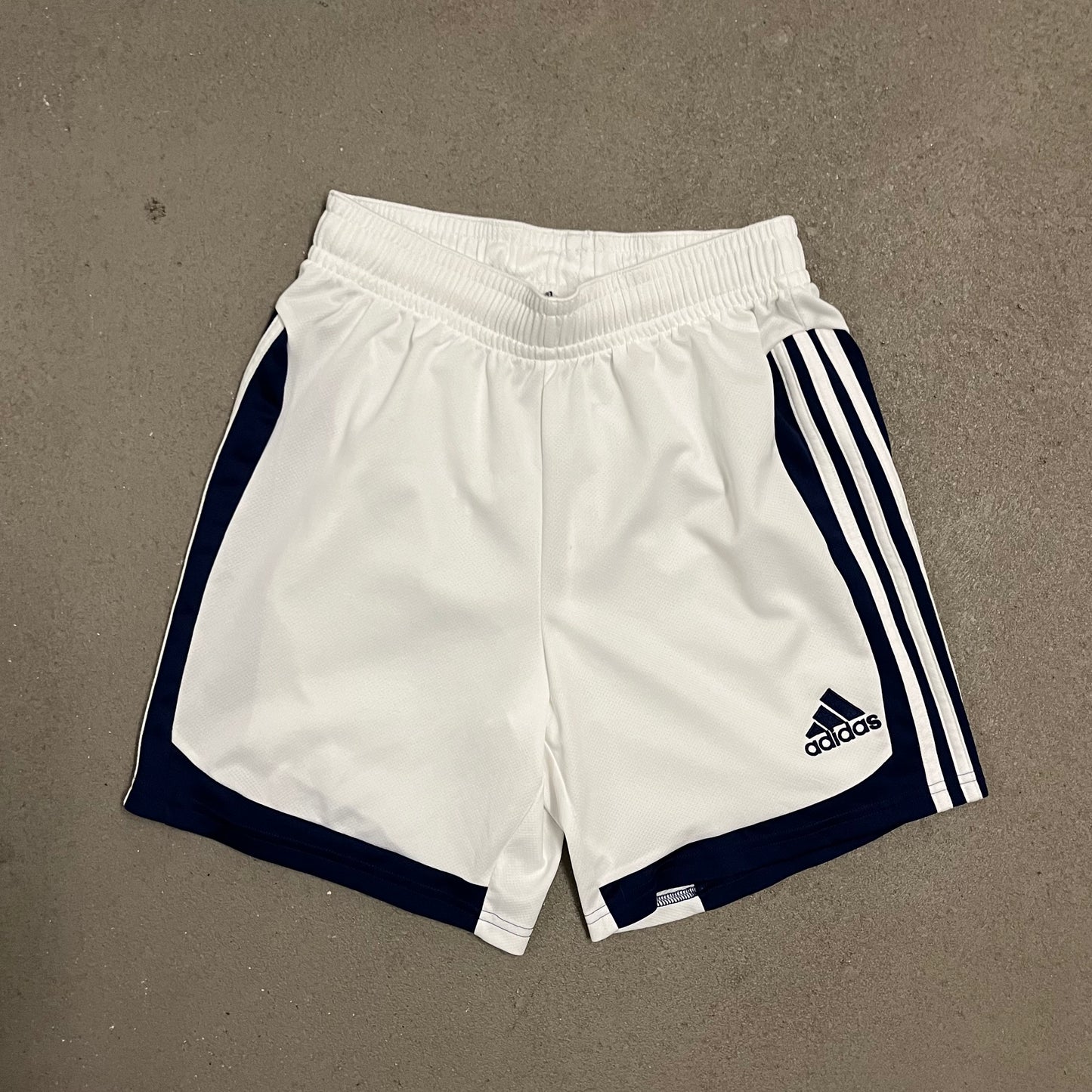 2008 White Blue Adidas Shorts - S