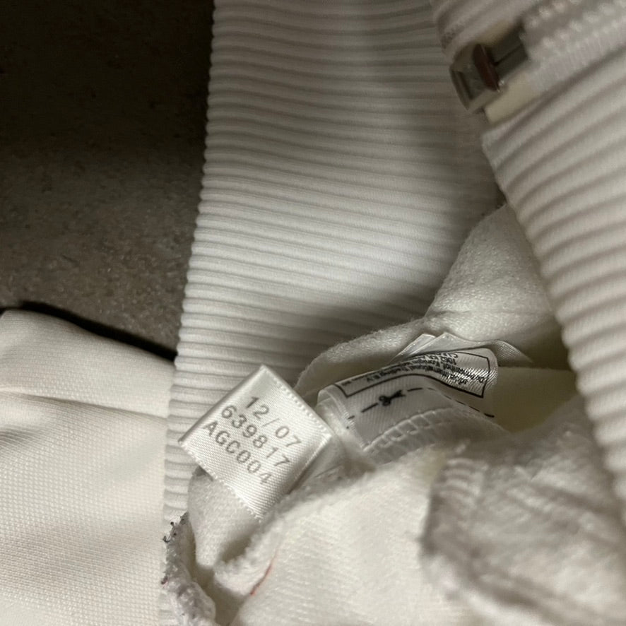 2007 White Blue Adidas Track Jacket - M