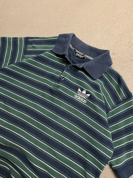 Vintage 90s Blue Green Adidas Polo - M (W)