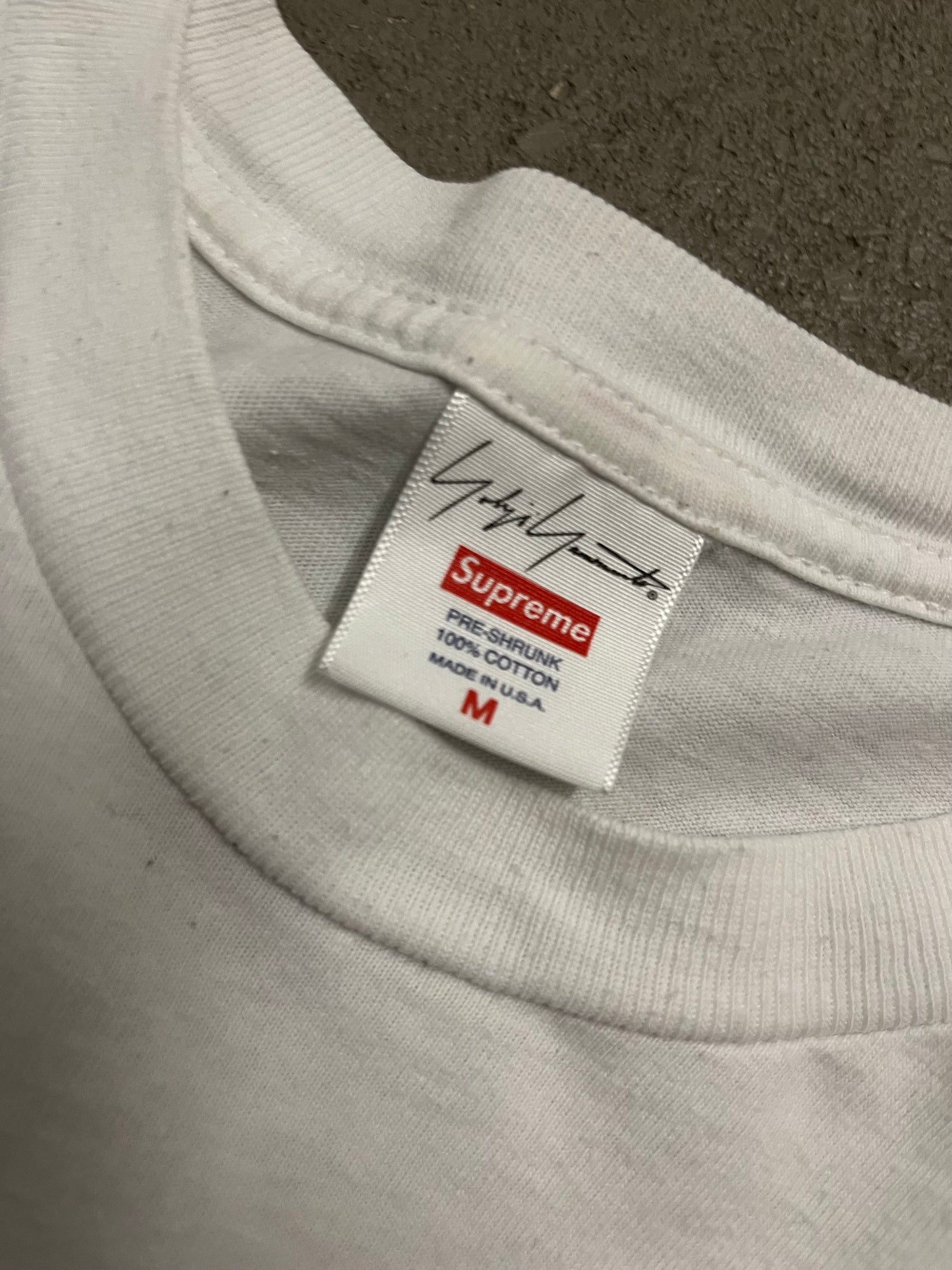 2020 White Supreme Yohji Yamamoto Game Over Tee - M