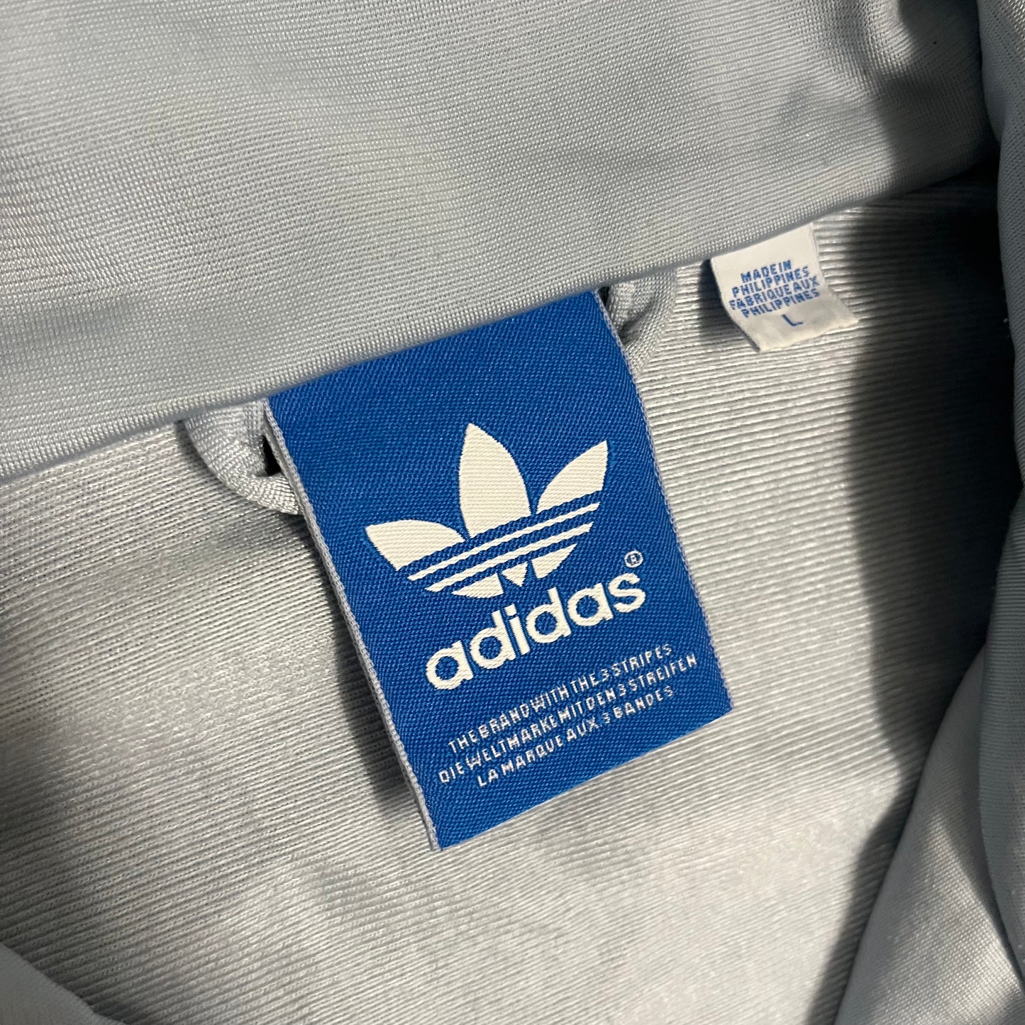 2011 Light Blue Adidas Firebird Track Jacket - L
