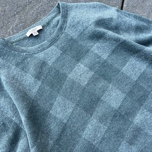 Vintage Grey Burberry Knit Sweater - L