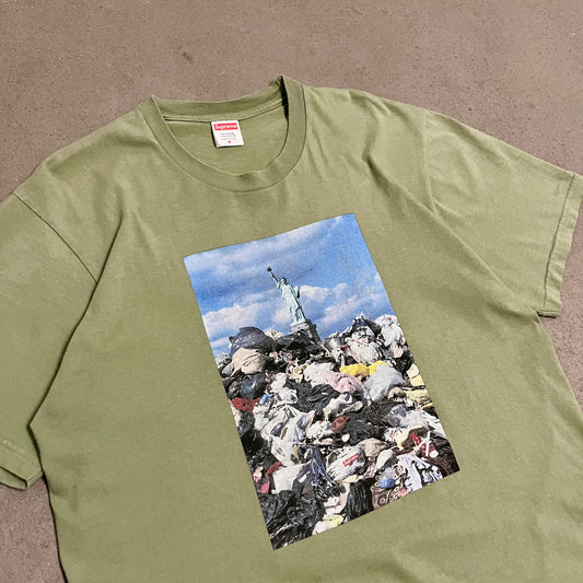 Green Supreme Trash Tee - M