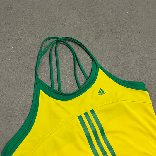 Vintage 2005 Yellow Green Adidas Brazil Top - M (W)