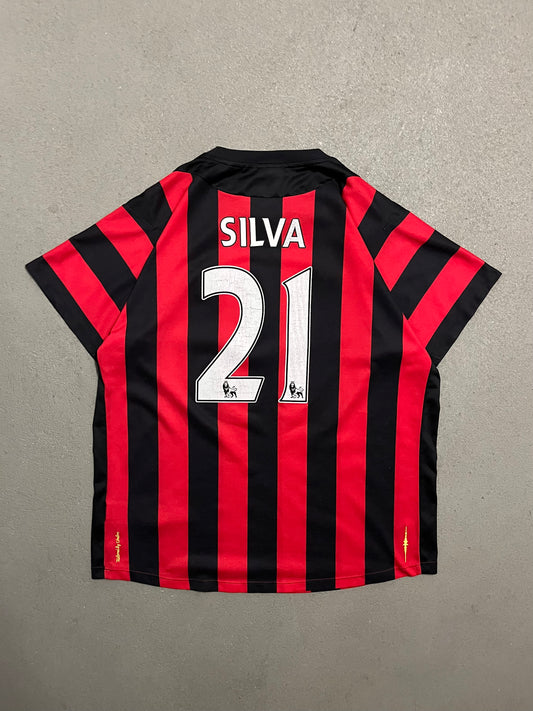 2011 Black Red Umbro Manchester City Kit - L