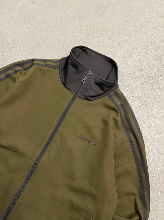 2007 Green Brown Adidas Beckenbauer Track Jacket - M