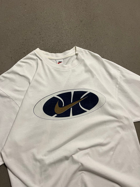 Vintage 90s White Nike Basketball Tee - XL