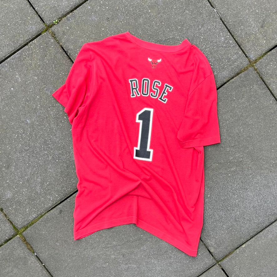 2015 Red Adidas Bulls Tee - L