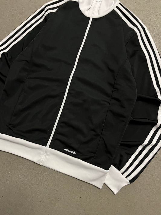 2008 Black Adidas Beckenbauer Track Jacket - M