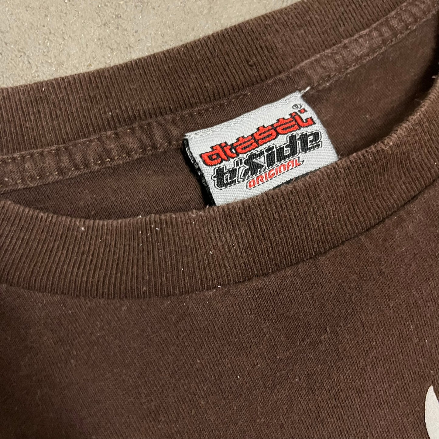 Vintage Y2K Brown Diesel Dragon Tee - L (W)