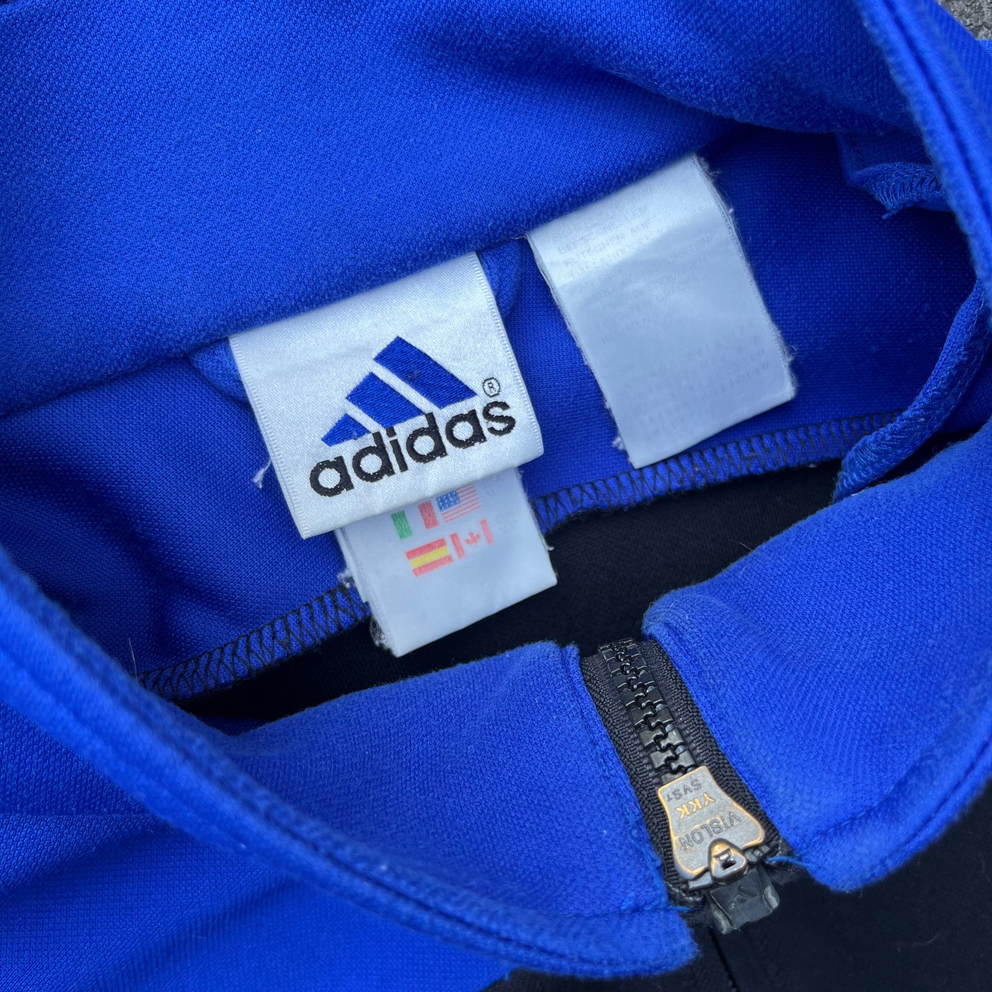 Vintage Blue 2002 Adidas Track Jacket - M