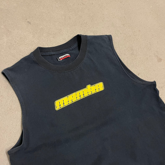 Vintage 2002 Black Mambo Surfwear Tank Top - L