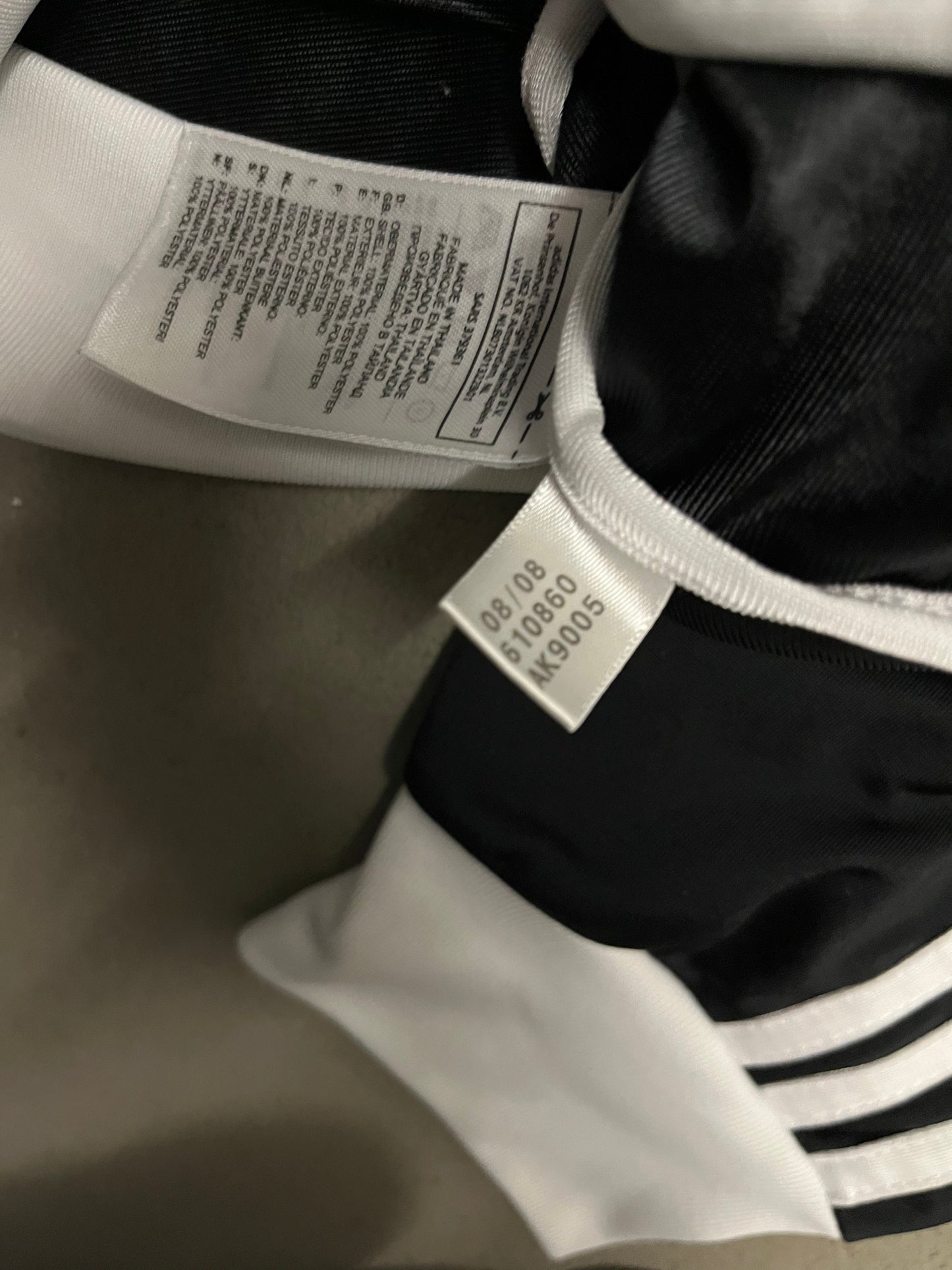 2008 Black Adidas Beckenbauer Track Jacket - M