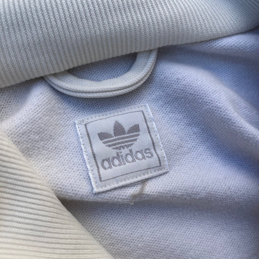 Vintage White Red Adidas Track Jacket - M