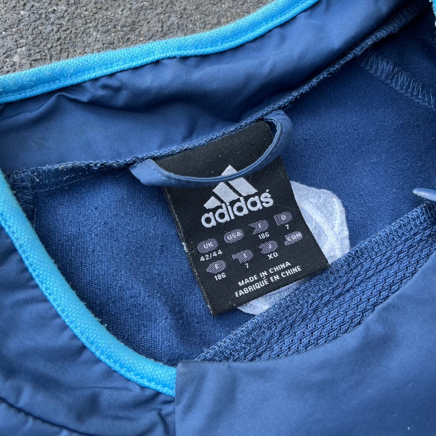 Vintage 2004 Blue Adidas Marseille Track Top - L