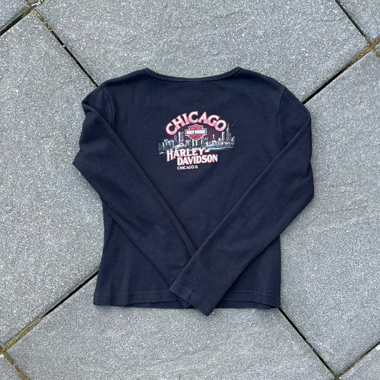 Vintage 2005 Black Harley Davidson Longsleeve - S (W)