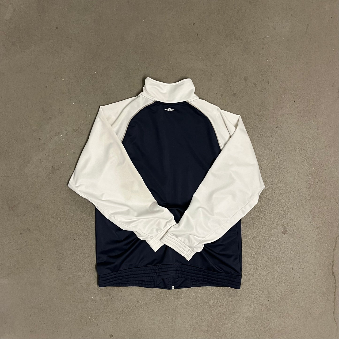 Vintage Y2K Blue Creme Umbro Track Jacket - L