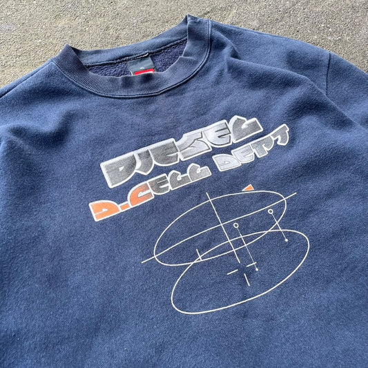 Vintage Blue Diesel Sweater - XL