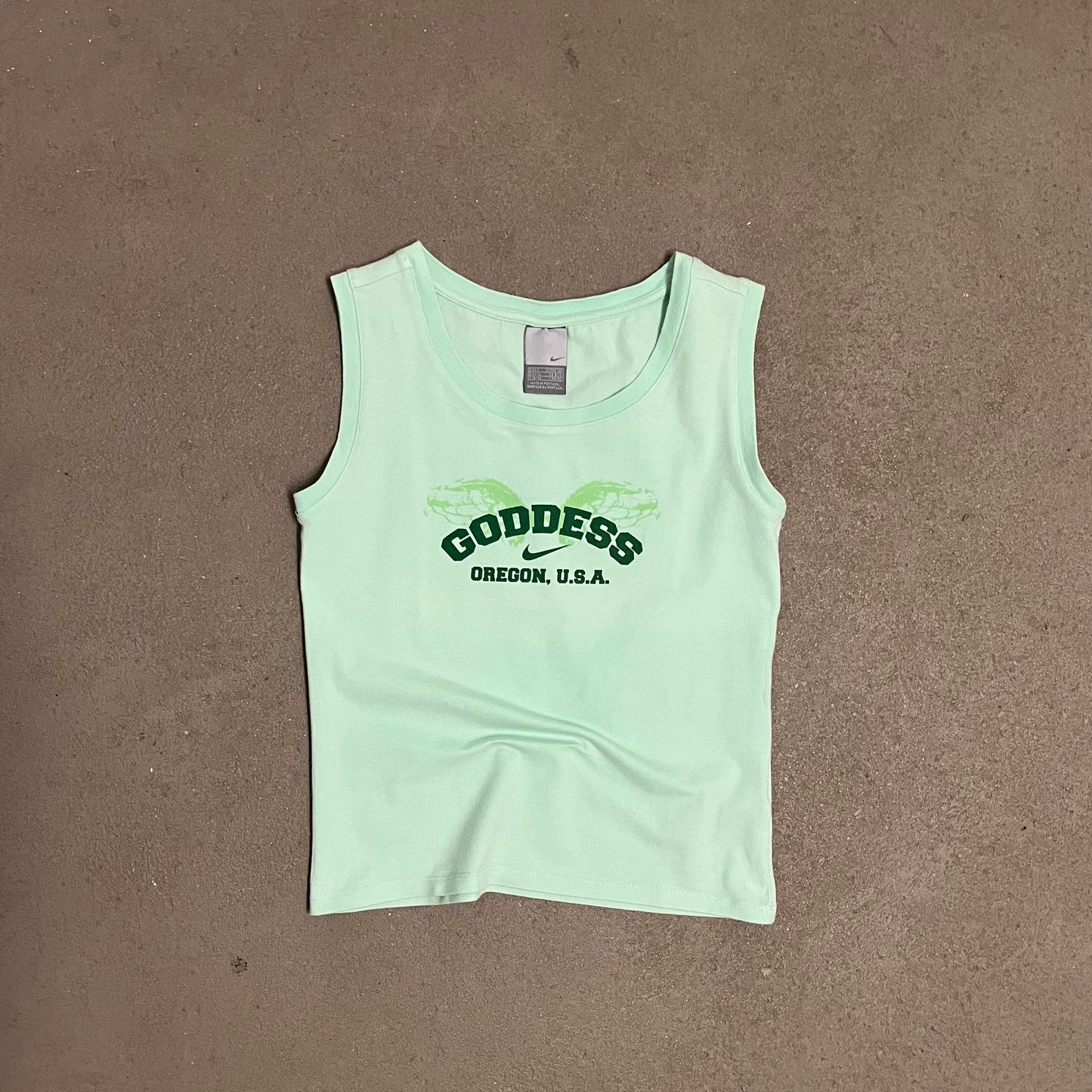 Vintage Green Nike Goddess Tee - S (W)
