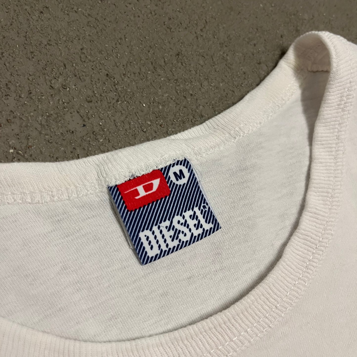 Vintage White Diesel Tee - M