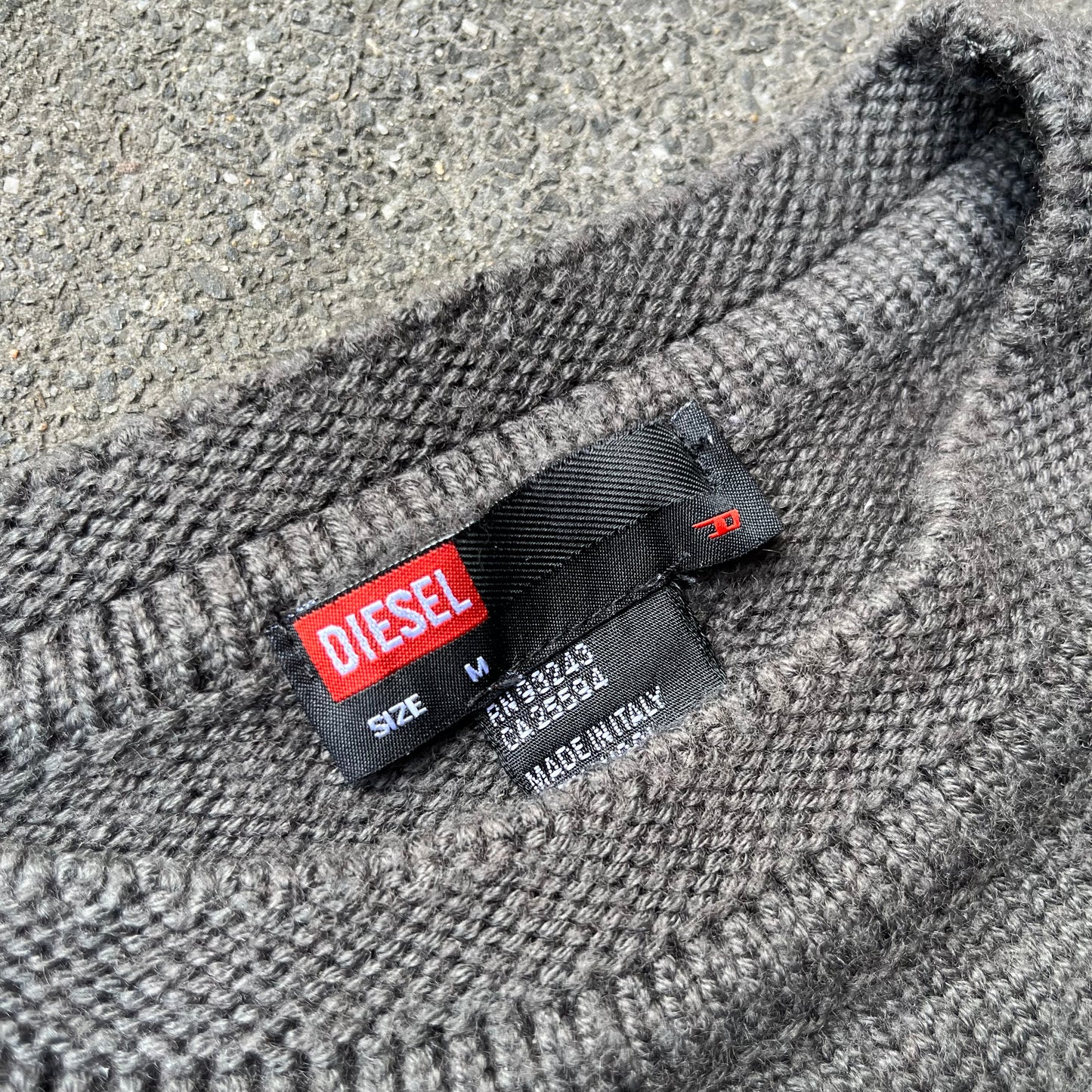 Vintage Grey Diesel Knit Sweater - S (W)