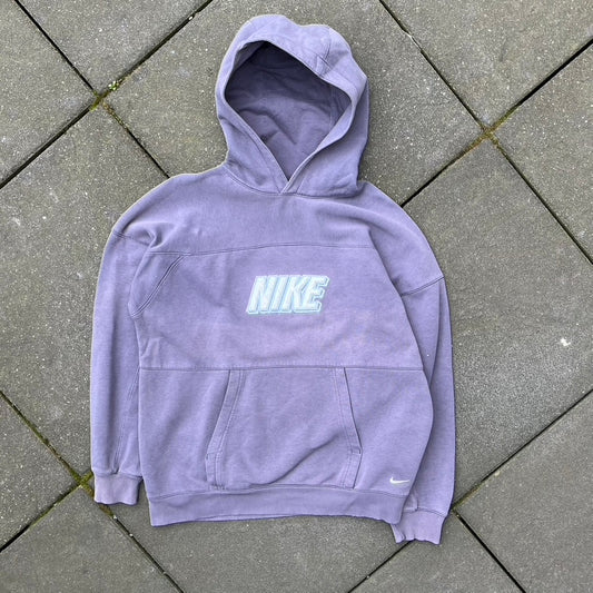 Vintage Purple Faded Nike Hoodie - M