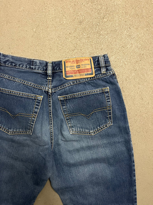 Vintage Y2K Blue Diesel Bootcut Jeans - 30