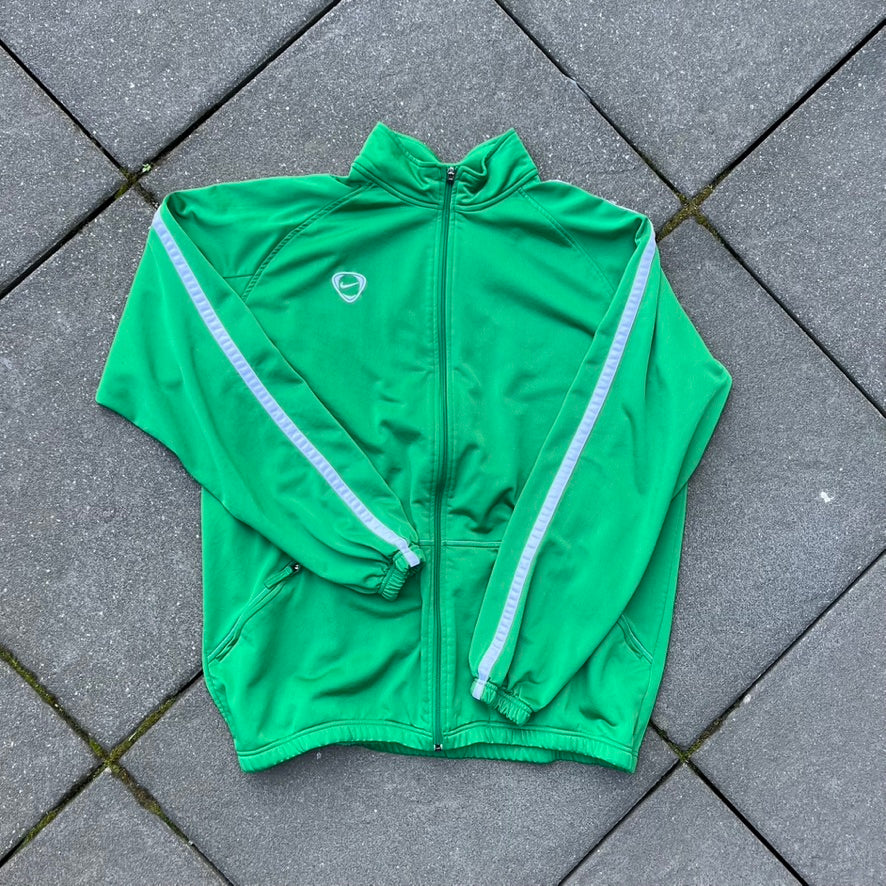 Vintage Green Nike Track Jacket - XL