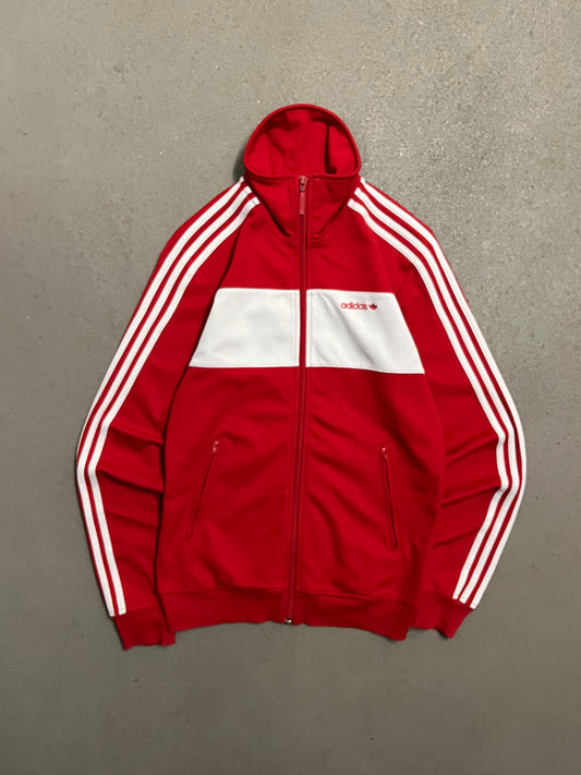 2012 Red White Adidas Beckenbauer Track Jacket - S
