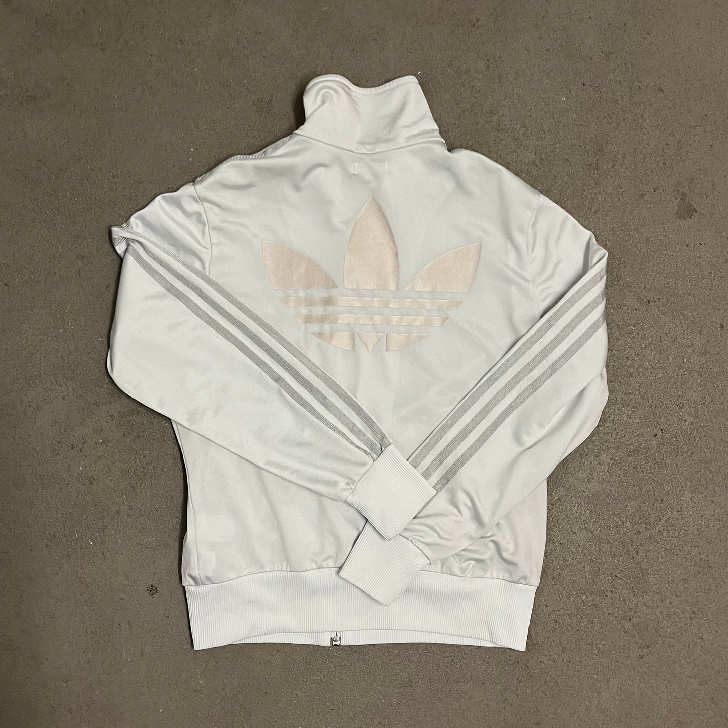 2011 Silver Adidas Track Jacket - L (W)