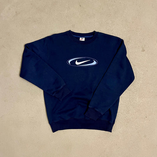 Vintage 90s Blue Nike Sweater - L