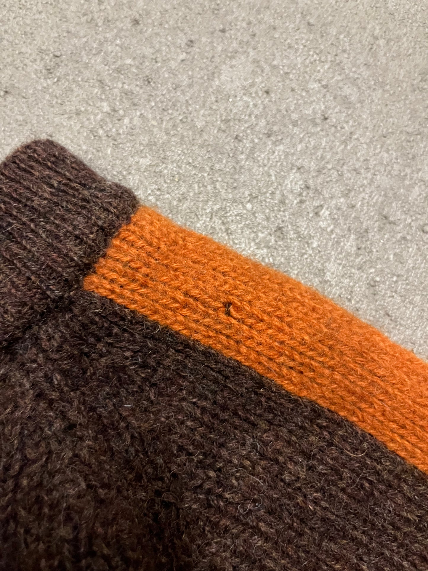 Vintage Y2K Brown O'Neill Shetland Lana Wool Sweater - XL