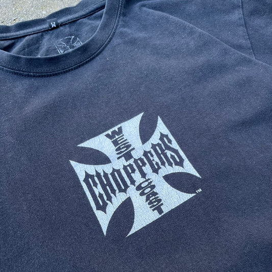 Vintage Black Faded West Coast Choppers Tee - M