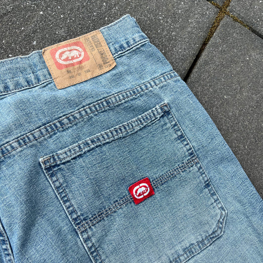 Vintage Y2K Blue Ecko Baggy Jeans Shorts - 36