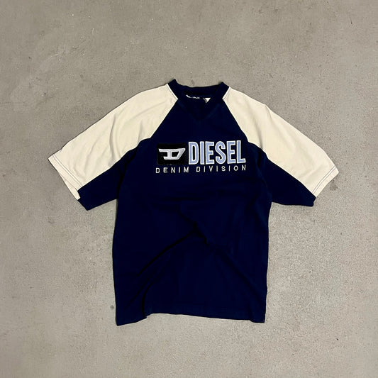 Vintage Blue Creme Diesel Tee - L