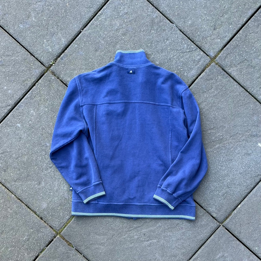 Vintage Blue Adidas Zip Up - M